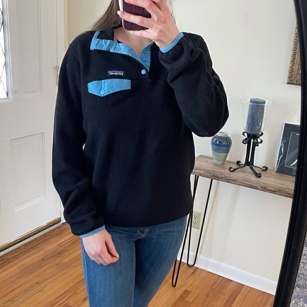 Patagonia Synchilla Snap-T Pullover Sweater Black M